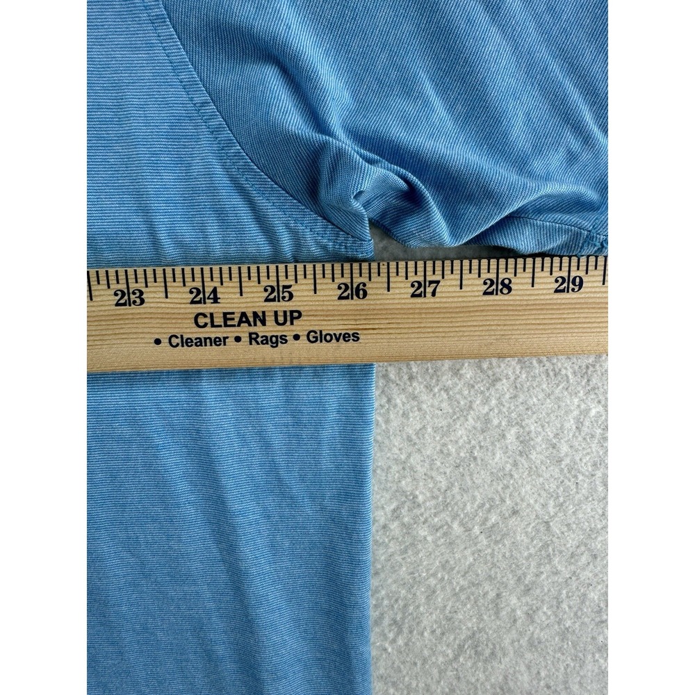 Peter Millar Mens Polo Shirt‎ Size XXL Light Blue 100% Cotton Shadow Wood Logo - Picture 11 of 16